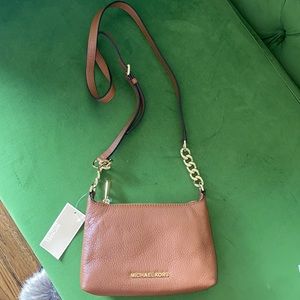 Michael Kors leather brown crossbody purse
